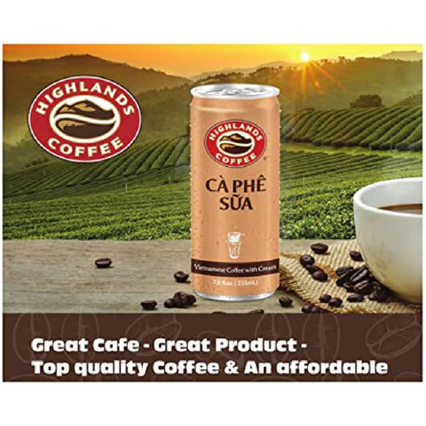 Highlands Coffee CÀ PHÊ SỮA Vietnamese Coffee with Condensed Milk│7.9 oz (Pack of 6) - Cutimart