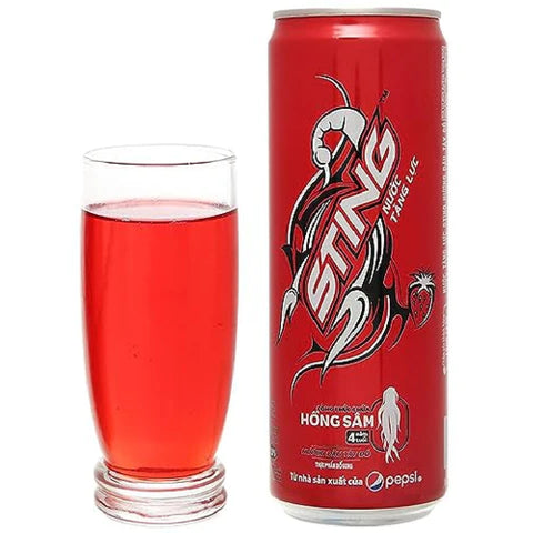 Sting Energy Drink, Strawberry, Nuoc Tang Luc Sting