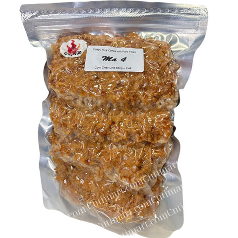 Ma 4 Crisy Rice Cakes with Pork Floss (Cơm Cháy Chà Bông) - 255g/9oz