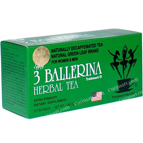 3 Ballerina Tea Drink Extra Strength, 18 Count