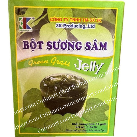 3K Green Grass Jelly (Bột Sương Sâm) - 1.06oz