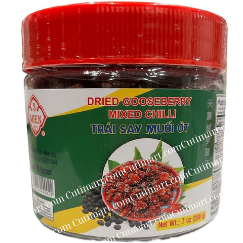 3 Mien Dried Velvet Tamarind Mixed Chilli (Trái Say Muối Ớt) - 7oz