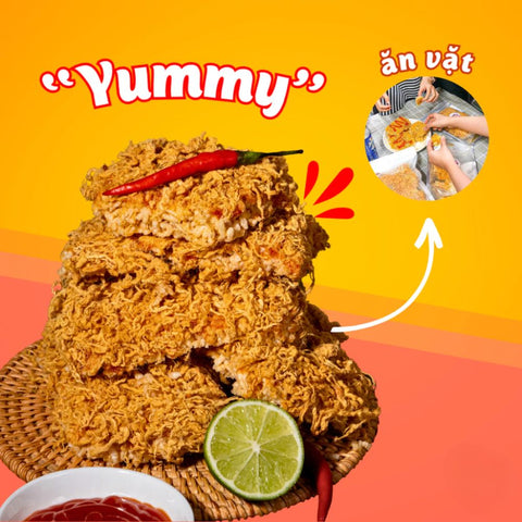 Ma 4 Crisy Rice Cakes with Pork Floss (Cơm Cháy Chà Bông) - 255g/9oz