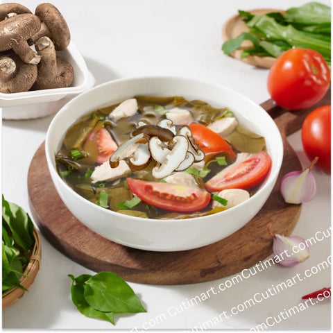 I-Soup Mushroom Sour Leaf Creepers Soup Freeze Dried Instant Soup (Canh Lá Giang Nấu Nấm) - 50g / 1.76oz