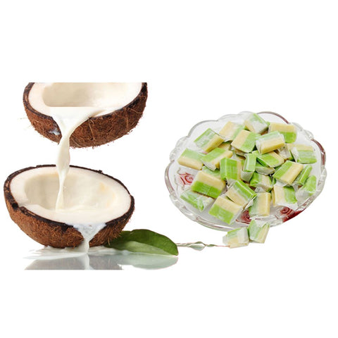 Smile Pandan Leaf Macapuno Coconut Candy (Kẹo Dừa Sáp Lá Dứa) - 5.8 oz