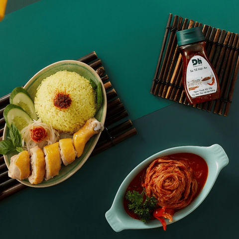 DhFoods Hoi An Chili Satay Sauce (Sốt Sa Tế Hội An) - 100g / 3.53oz