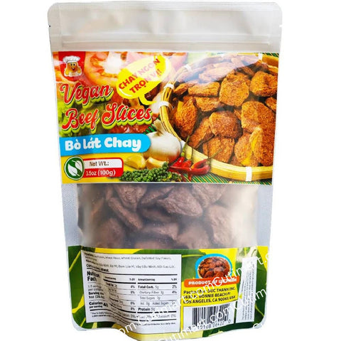 Smile Vegan Beef Slices (Bò Lát Chay) - 100g / 3.5oz