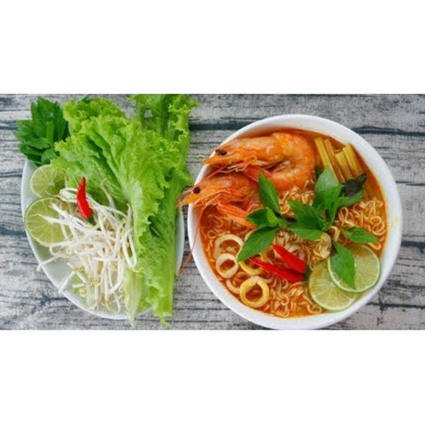 Acecook Hao Hao Thai Shrimp Instant Noodles (Mì Lẩu Thái) - (1Box/30 Bags) - 2.9 oz