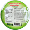 Ao Ba Ba Brand Spinach Rice Paper (Bánh Tráng Cải Bó Xôi) 22cm 14.1 oz - Cutimart