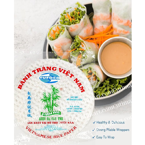 Bamboo Tree Spring Roll Rice Paper (Bánh Tráng) 22cm