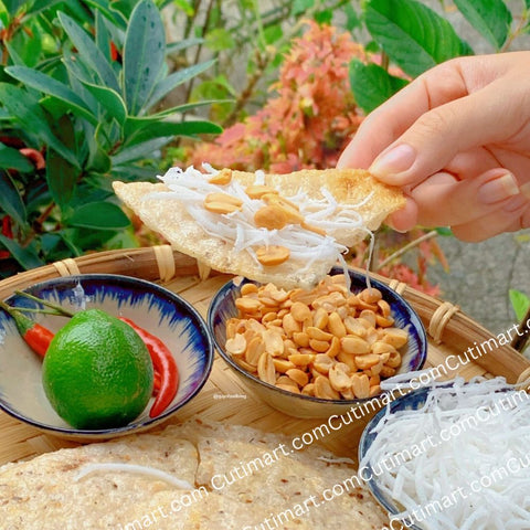 TriFoods Binh Dinh Coconut Rice Paper (Bánh Tráng Nước Cốt Dừa Bình Định) - 950g / 2.1lbs