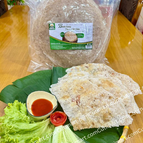 TriFoods Binh Dinh Coconut Rice Paper (Bánh Tráng Nước Cốt Dừa Bình Định) - 950g / 2.1lbs