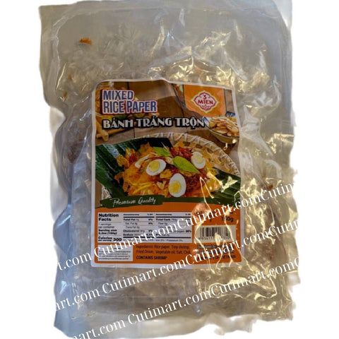 3 Mien Instant Mixed Rice Paper (Bánh Tráng Trộn) - 150g