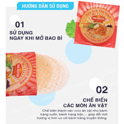 Tinh Nguyen Chili Rice Paper (Bánh Tráng Ớt) - 7.05 Oz