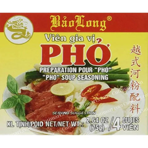 Bao Long Pho Spice Cubes, Beef Flavor Soup Seasoning