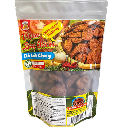 Smile Vegan Beef Slices (Bò Lát Chay) - 100g / 3.5oz