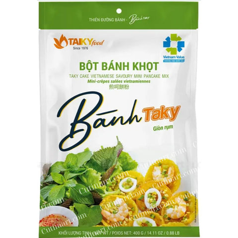 Taky Vietnamese Savoury Mini Pancake Mix (Bột Bánh Khọt) - 14.11 Oz