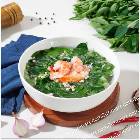 I-Soup Katuk Soup With Shrimp Freeze Dried Instant Soup (Canh Rau Ngót Tôm) - 40g / 1.41oz