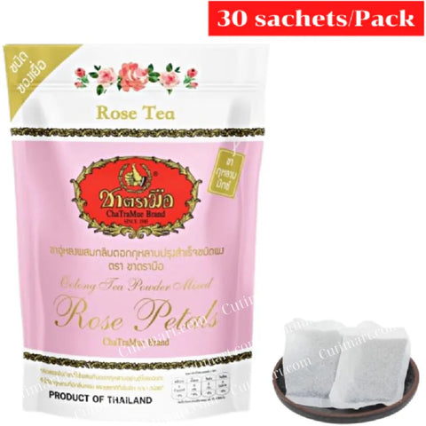 Chatramue Oolong Tea Mixed Rose Petals Powder 30 Sachets