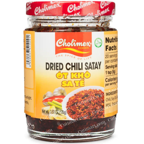 Cholimex Dried Chili Satay Sauce (Ớt Khô Sa Tế) 100g