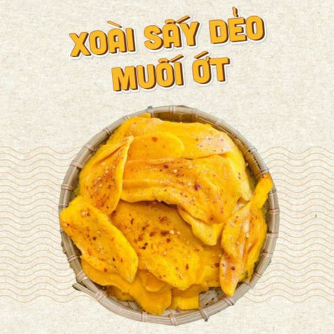 Chuon Chuon Soft Dried Chili Mango Flower Shape (Xoài Sấy Dẻo Muối Ớt Xếp Hoa) - 500g