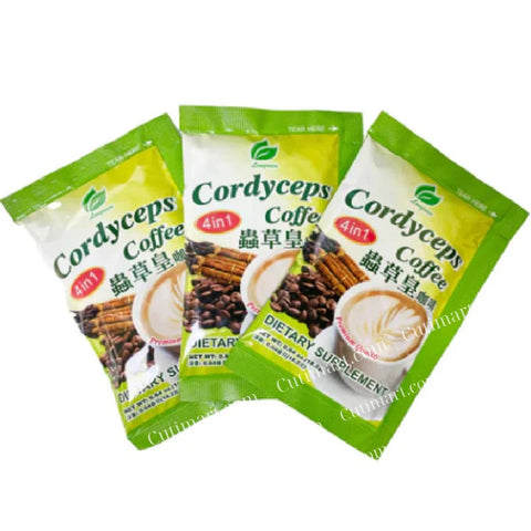 Cordyceps Coffee (Cà Phê Đông Trùng Hạ Thảo), 4 in 1 , 10 Sachets