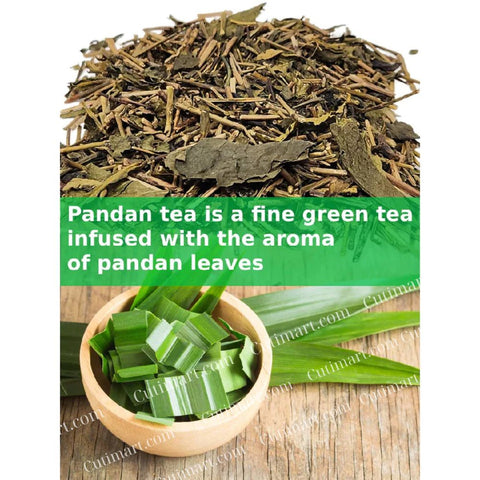 CutiMart Pandan Tea Loose Leaf (Trà Sâm Dứa)- 4oz