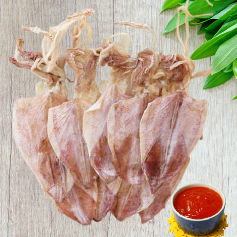 Dried Skinless Squid (Khô Mực) Size Large - 5.25 oz