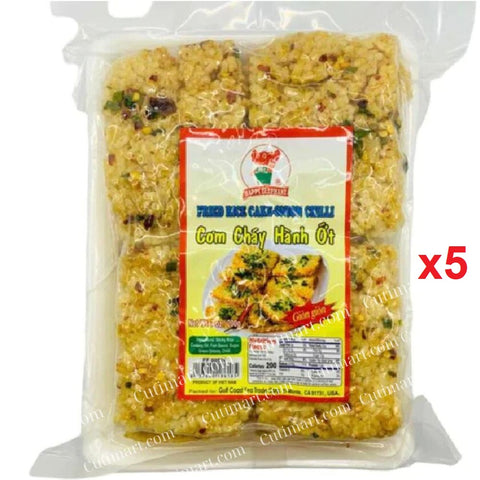 Happy Elephant Fried Rice Cake Chili & Onion (Cơm Cháy Hành ớt) 7oz