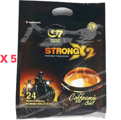 TRUNG NGUYEN G7 3-IN-1 STRONG X2 Instant Coffee (24 Sticks/Bag)