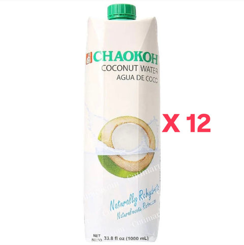 Chaokoh 100% Naturally Rehydrate Real Coconut Water (Nước Dừa Chaokoh) 33.8 fl oz