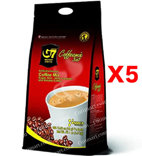 TRUNG NGUYEN G7 3-IN-1 Instant Coffee ( Cà Phê Trung Nguyên G7 3-In-1) (100 Sticks/Bag)