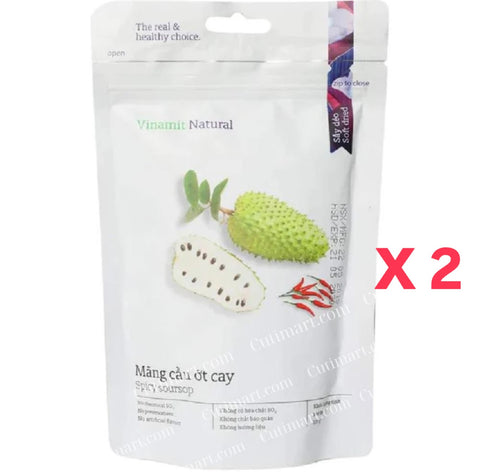 Vinamit Soft Dried Soursop (Mãng Cầu Sấy Dẻo)- 100G