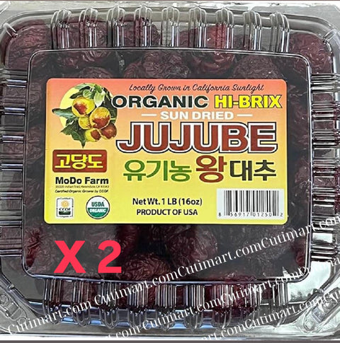 ModoFarm Organic Dried Jujube Red Dates (Táo Đỏ) - 16oz