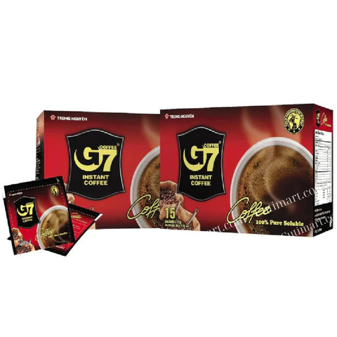 G7 Pure Black Instant Coffee (Cà Phê Đen G7) - 15 Sachets