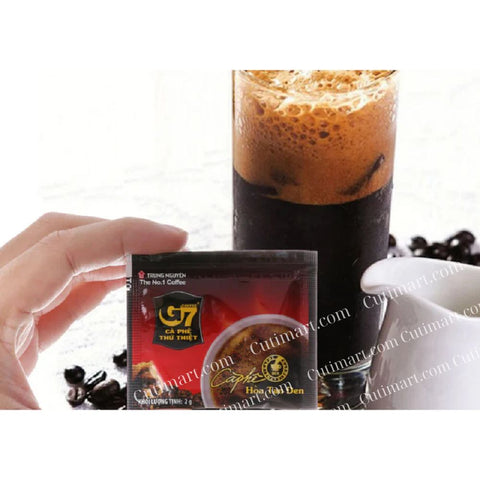 G7 Pure Black Instant Coffee (Cà Phê Đen G7) - 15 Sachets
