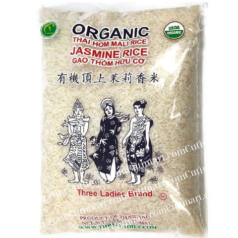 Three Ladies Organic Jasmine Rice (Gạo Thơm Hữu Cơ) 5 lb