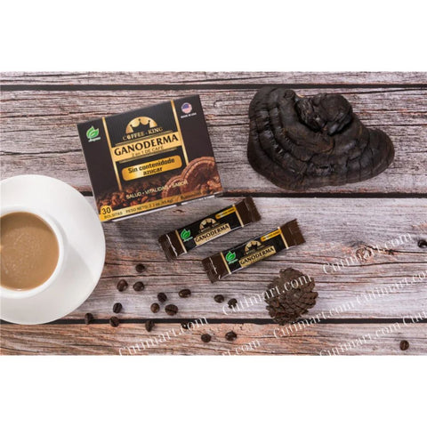 Ganoderma Reishi Coffee Mix, Instant 2-in-1 Mushroom Coffee with Lucidum (Cà Phê Nấm Linh Chi) - 30 sachets