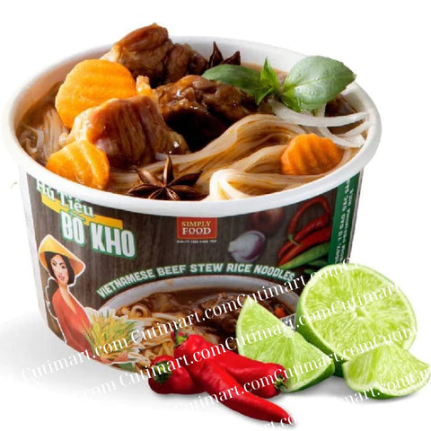 SIMPLY FOOD Beef Stew Rice Noodles (Hủ Tiếu Bò Kho) - Pack9