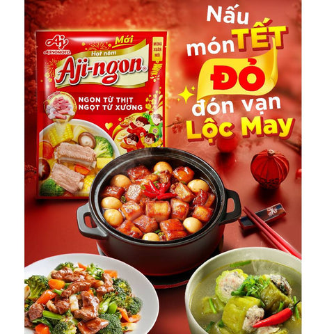 Ajinomoto Aji-ngon Seasoning Pork Flavor (Hạt Nêm Heo Aji-ngon) - 31oz