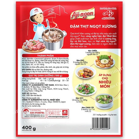 Ajinomoto Aji-ngon Seasoning Pork Flavor (Hạt Nêm Heo Aji-ngon) - 14oz