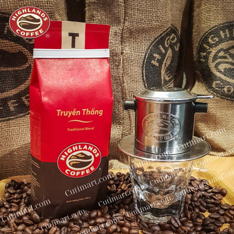 Highlands Traditional Blend Ground Coffee (Cà Phê Xay Truyền Thống) 200gr