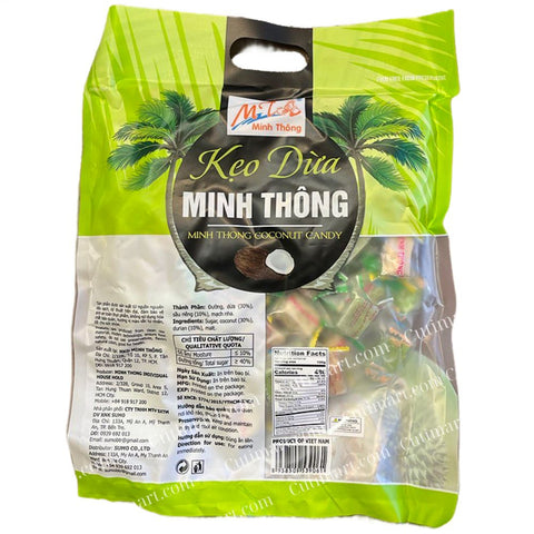 Minh Thong Macapuno Coconut Candy (Kẹo Dừa Sáp) - 17.6 Oz