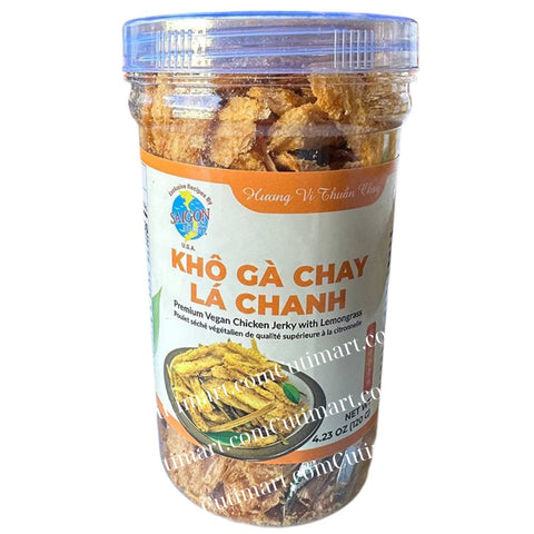 Saigon Gourmet Vegan Chicken Jerky With Lemongrass (Khô Gà Lá Chanh Chay) - 4.23 oz