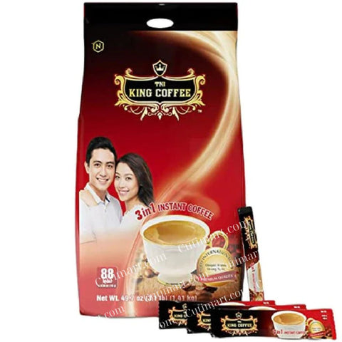 King Coffee Premium Instant Coffee - 3 in 1 Coffee Blend - 88 Pieces