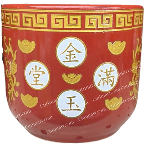 Joss Incense Holder Pot (Lọ Cắm Nhang Tròn)