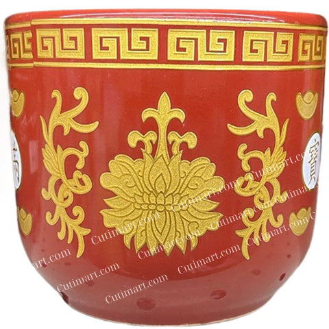 Joss Incense Holder Pot (Lọ Cắm Nhang Tròn)