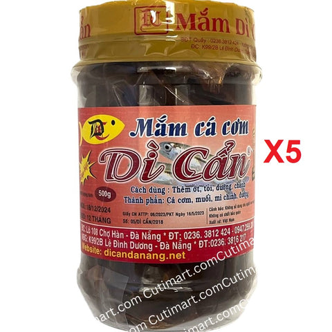 Di Can Anchovy Fish Sauce  (Mắm Cá Cơm Dì Cẩn) - 500g / 17.7oz