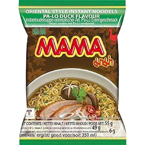 Mama Ramen Oriental Style Instant Noodles (Artificial Pa-Lo Duck Flavor) 1.94 oz - Pack 30 - Cutimart