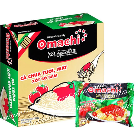 Omachi Instant Noodles - Spaghetti Flavor  (Mì Omachi Xốt Spaghetti) - 3.2 oz